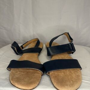 Floopi Black Women's Sandals with Memory Foam Size 10